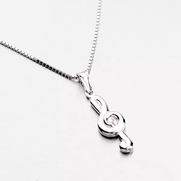 Strieborný husľový kľúč P1501060-1397-SLX