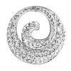Strieborný prívesok s kryštálmi Swarovski biele kolo 34186.1 Crystal