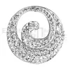 Strieborný prívesok s kryštálmi Swarovski biele kolo 34186.1 Crystal