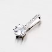 Strieborný prívesok so zirkónmi P1500378-1905-SLX