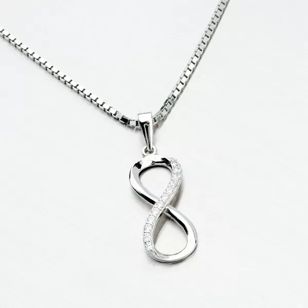 Prívesok nekonečno so zirkónmi P1700172-1905-SLX