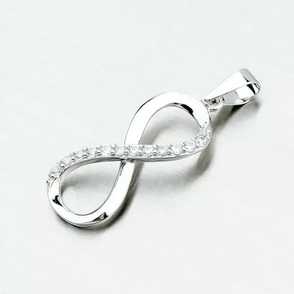 Prívesok nekonečno so zirkónmi P1700172-1905-SLX