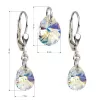 Súprava šperkov s kryštálmi Swarovski náušnice a prívesok AB efekt slza 39083.2