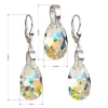 Súprava šperkov s kryštálmi Swarovski náušnice a prívesok AB efekt slza 39049.2