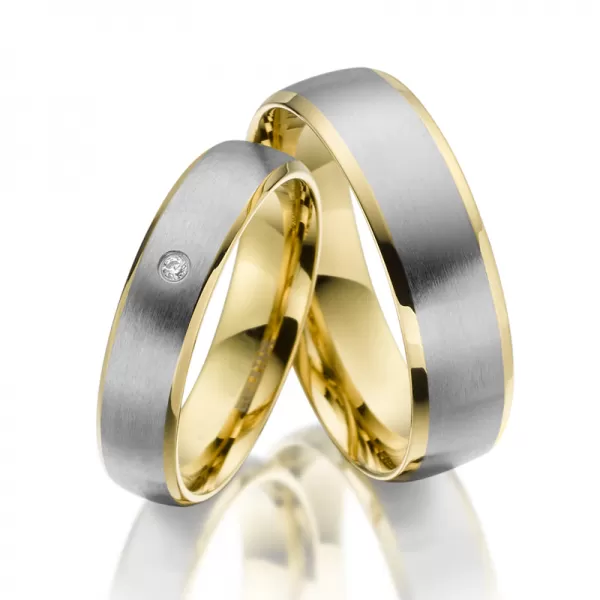 Oceľové snubné prstene SP-ES-014