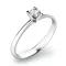 Zásnubný prsteň biele zlato 585/1000 prírodný diamant 0,075 ct G/SI ZP-10820D