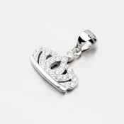 Strieborný prívesok v tvare korunky P1603715-1905-SLX