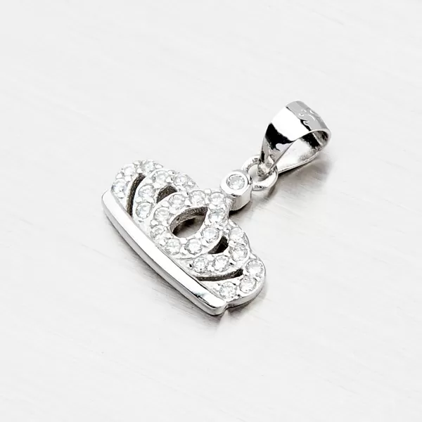 Strieborný prívesok v tvare korunky P1603715-1905-SLX