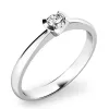 Zásnubný prsteň biele zlato 585/1000 prírodný diamant 0,060 ct G/SI ZP-10840D