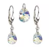 Súprava šperkov s kryštálmi Swarovski náušnice a prívesok AB efekt slza 39083.2