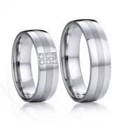 Oceľové snubné prstene SP-7031