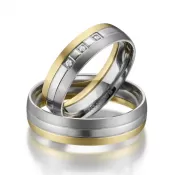 Titánové snubné prstene SP-TI-010
