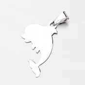 Strieborný 925 strieborný prívesok v tvare delfína P1400193-1507-SLX