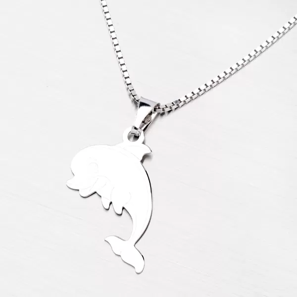 Strieborný 925 strieborný prívesok v tvare delfína P1400193-1507-SLX