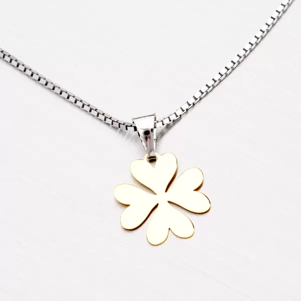 Strieborný prívesok v tvare štvorstálového ďateliny P1400184-1507-SLX