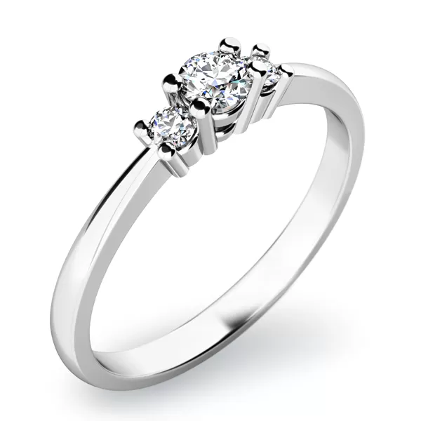 Zásnubný prsteň so zirkónmi ZP-10843-B-ZIR