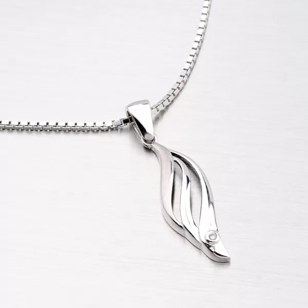 Strieborný prívesok so zirkónmi ZS-089/P-OKS