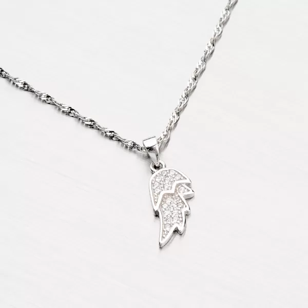 Dámsky prívesok striebro 925 zirkón v tvare krídla PXX14160017