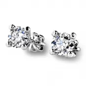 Dámske náušnice biele zlato 585/1000 prírodný diamant 0,26 ct G/SI 10828-NS-325-B-DIA