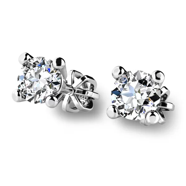 Dámske náušnice biele zlato 585/1000 prírodný diamant 0,26 ct G/SI 10828-NS-325-B-DIA