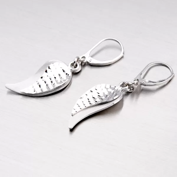 Visiace strieborné náušnice NZM-322-OKS