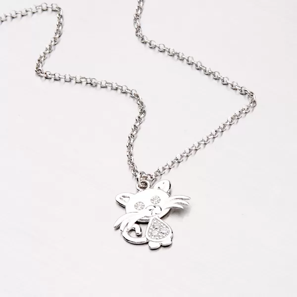 Náhrdelník s mačičkou N1700293-2464-SLX