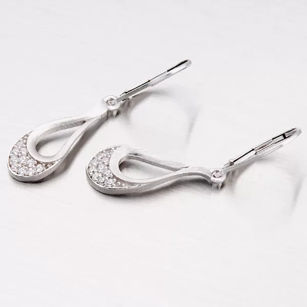 Náušnice pre ženy so zirkónmi ZS-150/E-OKS