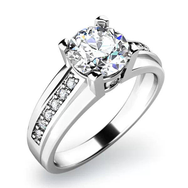 Zásnubný prsteň so zirkónmi ZP-10816-B-ZIR