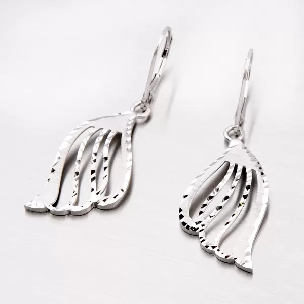 Dámske visiace náušnice striebra 925 NZM-109-OKS