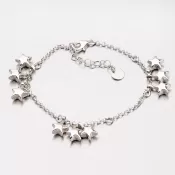 Strieborný náramok s príveskami B1602541-0863-SLX