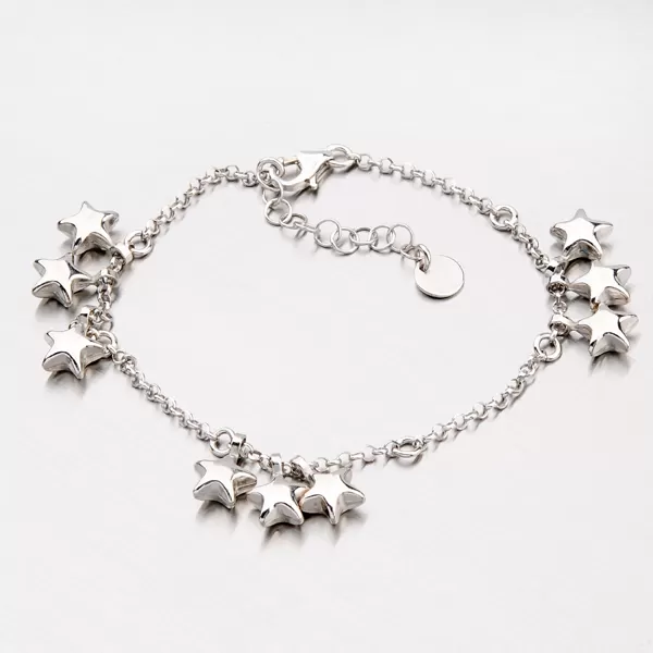 Strieborný náramok s príveskami B1602541-0863-SLX