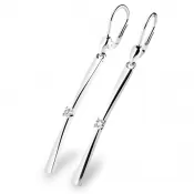 Visiace náušnice so zirkónmi 10831-B-ZIR