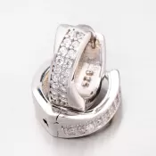 Matné strieborné náušnice OKP-451-OKS