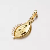 Zlatý prívesok so zirkónmi 53P-3116