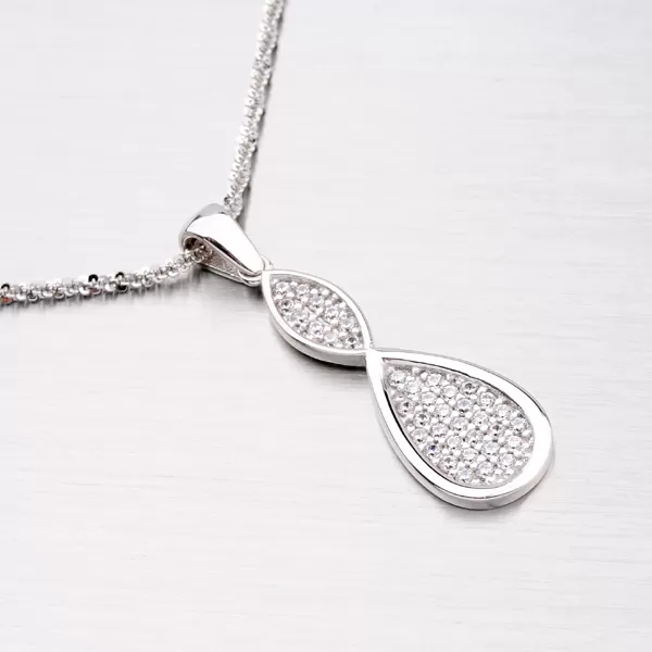 Strieborný prívesok so zirkónmi ZS-026/P-OKS