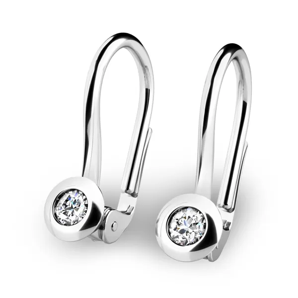 Náušnice s diamantmi 10824-B-DIA