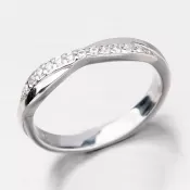 Jemný strieborný prsteň HK-627-OKS