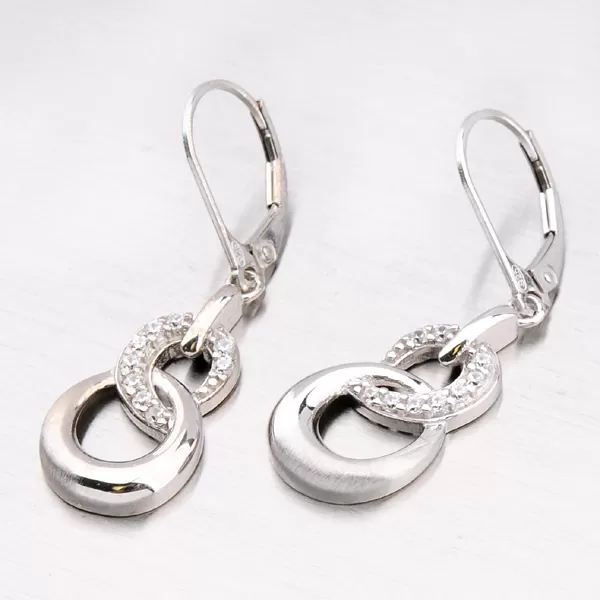 Dámske náušnice striebro 925 zirkón ZS-011/E-OKS