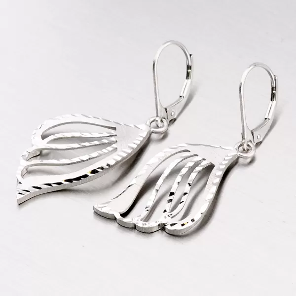 Dámske visiace náušnice striebra 925 NZM-109-OKS