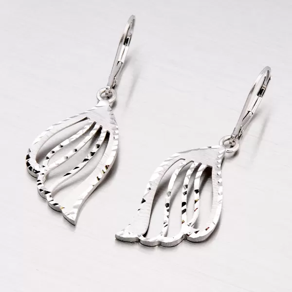 Dámske visiace náušnice striebra 925 NZM-109-OKS