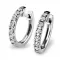 Dámske náušnice biele zlato 585/1000 prírodný diamant 0.308 ct G/SI kruhy 10838-B-DIA