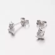 Strieborné náušnice - kôstky so malej sovy M604567