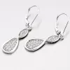 Visiace náušnice so zirkónmi ZS-026/E-OKS