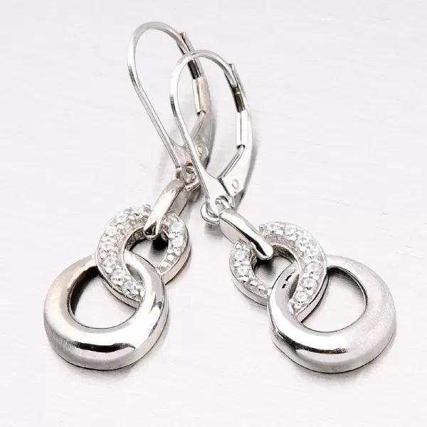 Dámske náušnice striebro 925 zirkón ZS-011/E-OKS