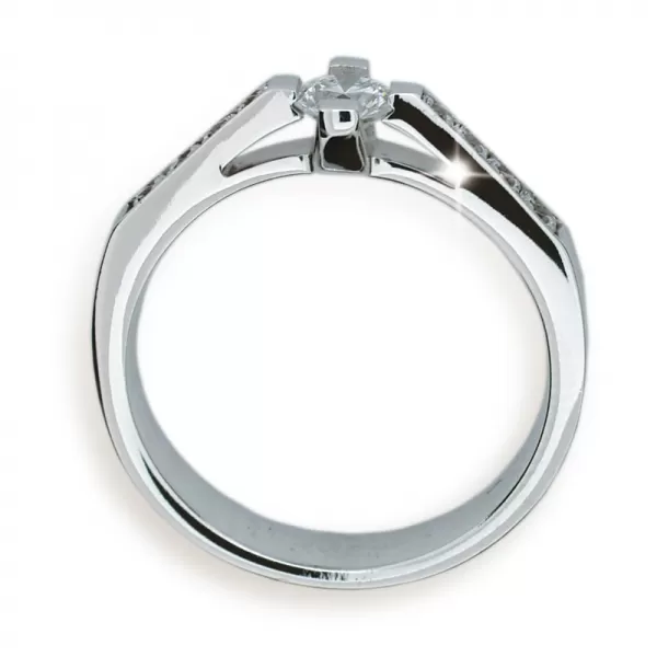 Zásnubný prsteň s diamantmi ZP1962