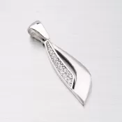 Strieborný prívesok so zirkónmi ZS-075/P-OKS