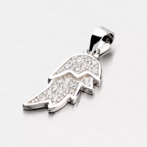 Dámsky prívesok striebro 925 zirkón v tvare krídla PXX14160017