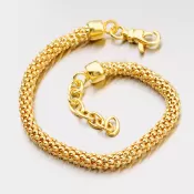 Strieborný pozlátený náramok B1400737-1264-SLX