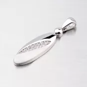 Strieborný prívesok so zirkónmi ZS-032/P-OKS