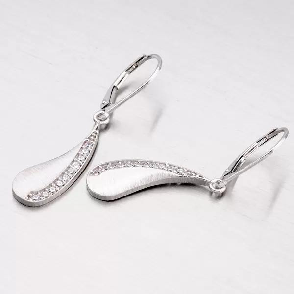 Dámske náušnice striebro 925 zirkón striebro s OKP-221/M-OKS